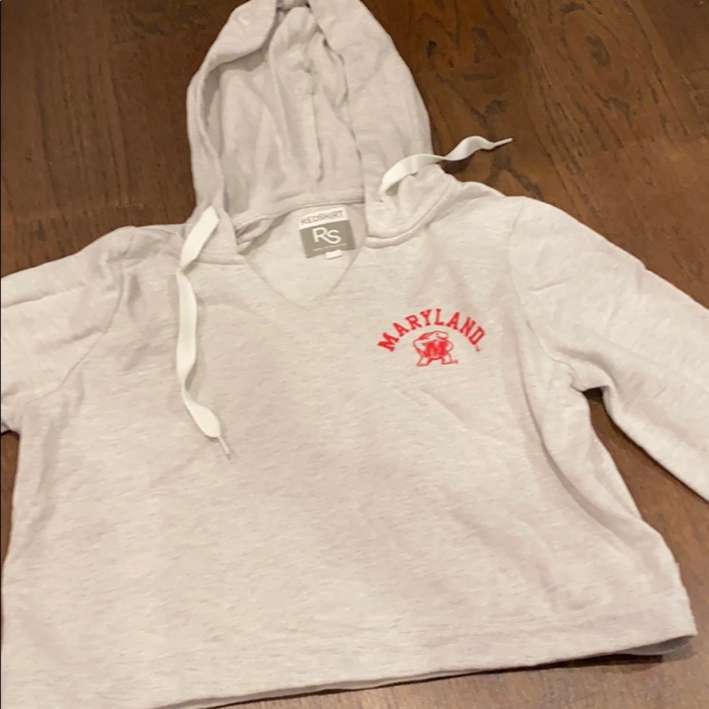 Maryland crop hoodie